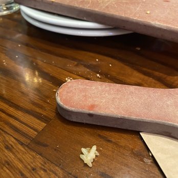 LongHorn Steakhouse - Old dirty bread boards - Steakhouses Near Me - Auburn, Maine