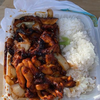 Ono Hawaiian BBQ - Spicy chicken plate 10/18/2020 - Barbeque Near Me - Fresno, California Ono Hawaiian BBQ - Spicy chicken plate 10/18/2020 - Barbeque Near Me - Fresno, California