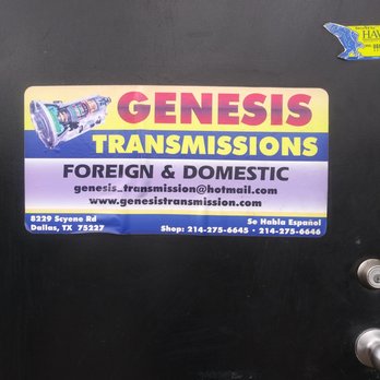 Genesis Transmission - His business card - Transmission Repair Near Me - Dallas, Texas Genesis Transmission - His business card - Transmission Repair Near Me - Dallas, Texas