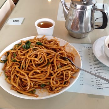 Little Garden - Spicy fried thick fresh noodles with chicken - Szechuan Near Me - Bellevue, Washington