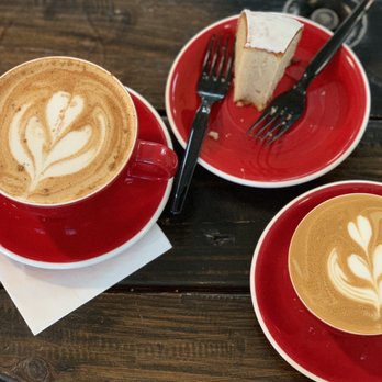 Ragamuffin Coffee Roasters - Dirty Chai, triple shot Cappuccino w/Lemon Bunt Slice. - Coffee Roasteries Near Me - Oxnard, California Ragamuffin Coffee Roasters - Dirty Chai, triple shot Cappuccino w/Lemon Bunt Slice. - Coffee Roasteries Near Me - Oxnard, California