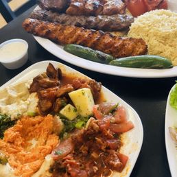 Sampler meat plate and veggie! Sampler meat plate and veggie!