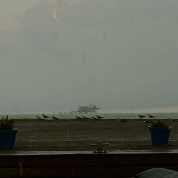 TopWater Grill - During the storm I love a storm by the water. - Seafood Near Me - San Leon, Texas