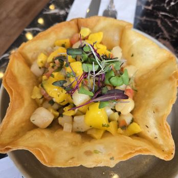 Whisper - Mango scallop ceviche - Breakfast & Brunch Near Me - San Mateo, California Whisper - Mango scallop ceviche - Breakfast & Brunch Near Me - San Mateo, California