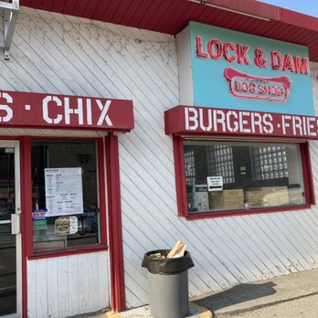 Lock & Dam Dog Shop - Outside storefront - as of 4/2021, operating takeout only at windows to the left - Hot Dogs Near Me - Pittsburgh, Pennsylvania