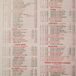 Foo Kam Chinese Restaurant - Menu