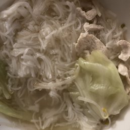 A very bland "Thai pho noodle soup" A very bland "Thai pho noodle soup"
