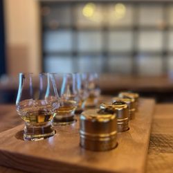 Bulleit Distilling Co Visitor Experience - Our flight tray.