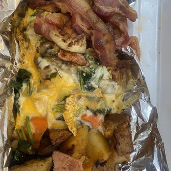 Brookline Lunch - Ultimate omelette... (veggie, chicken, cheese, ham, sausage, bacon) - Diners Near Me - Cambridge, Massachusetts