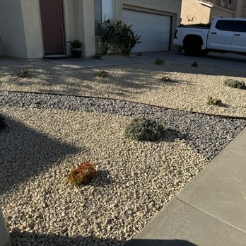 Green Leaf Landscaping - The picture of my front yard with drought resistant plants and rocks that had a river in the middle of it. - Tree Services Near Me Green Leaf Landscaping - The picture of my front yard with drought resistant plants and rocks that had a river in the middle of it. - Tree Services Near Me