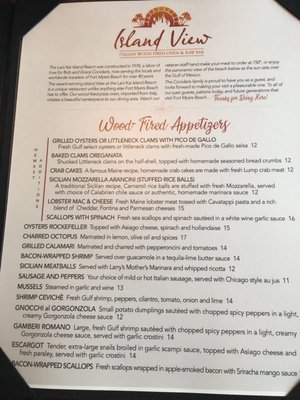 Menu photo 1 Island View Restaurant Fort Myers Beach, FL Menu photo 1 Island View Restaurant Fort Myers Beach, FL