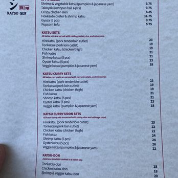 Katsu Gin - Menu - Japanese Curry Near Me - Milpitas, California Katsu Gin - Menu - Japanese Curry Near Me - Milpitas, California