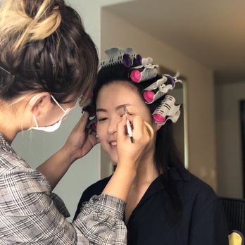 Charlene's Beauty Studio - Charlene is working on my wedding day makeup and hair. - Makeup Artists Near Me Charlene's Beauty Studio - Charlene is working on my wedding day makeup and hair. - Makeup Artists Near Me