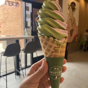 Premium Matcha Cafe Maiko - Matcha ube swirl - Ice Cream & Frozen Yogurt Near Me - Tempe, Arizona Premium Matcha Cafe Maiko - Matcha ube swirl - Ice Cream & Frozen Yogurt Near Me - Tempe, Arizona