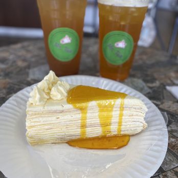 Mr Tea - Mango crepe cake - Bubble Tea Near Me - Las Vegas, Nevada