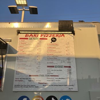 Bari Pizzeria & Grill - Menu 7/2026 - Pizza Near Me - Lathrop, California