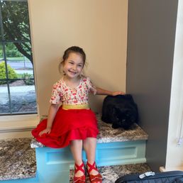 My daughter with Zorro at CVH My daughter with Zorro at CVH