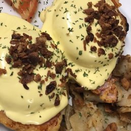 Eggs Benedict with Peameal Bacon - Absolutely the best!  Jim is an excellent cook and I recommend going for breakfast and brunch!