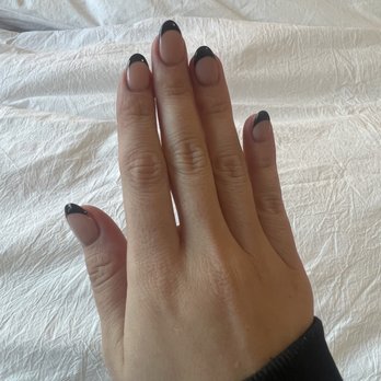 Cozy Nails and Spa - Look how even those nails are and the perfect French tip! Ignore my dry hands (this winter air ) - Nail Salons Near Me - Wheat Ridge, Colorado