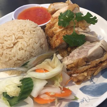 Cluck2Go - #9 Fried Hainan Chicken with Rice - love it - Singaporean Near Me - Pasadena, California Cluck2Go - #9 Fried Hainan Chicken with Rice - love it - Singaporean Near Me - Pasadena, California