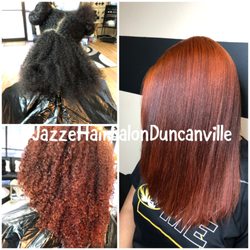 Jazze Hair Salon - Silky, flat iron with custom color