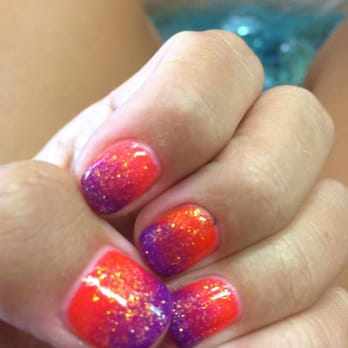 Pink Nail Spa - Orange and purple ombré. - Skin Care Near Me - Las Vegas, Nevada Pink Nail Spa - Orange and purple ombré. - Skin Care Near Me - Las Vegas, Nevada