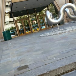 King County - Front of building with weird sculpture