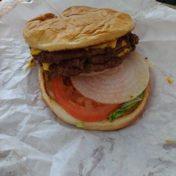 Lot-A-Burger - Triple cheese,  triple burger.  The most expensive item.  Gotta love it! - Burgers Near Me - Enid, Oklahoma