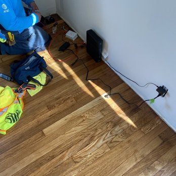 Estradas Hardwood Flooring - I had to call At@t because he rip the Ethernet box - Flooring Near Me
