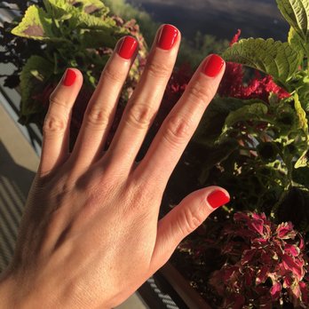 Nail Story - Big Apple red gel mani from Amber! - Nail Salons Near Me - Denver, Colorado Nail Story - Big Apple red gel mani from Amber! - Nail Salons Near Me - Denver, Colorado