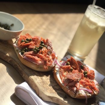Bits Cafe - I loved the smoke salmon!  Perfect!  The perfect light lunch away from city traffic!  The pear Italian soda was perfectly made! I'll be back - Coffee & Tea Near Me - Olympia, Washington