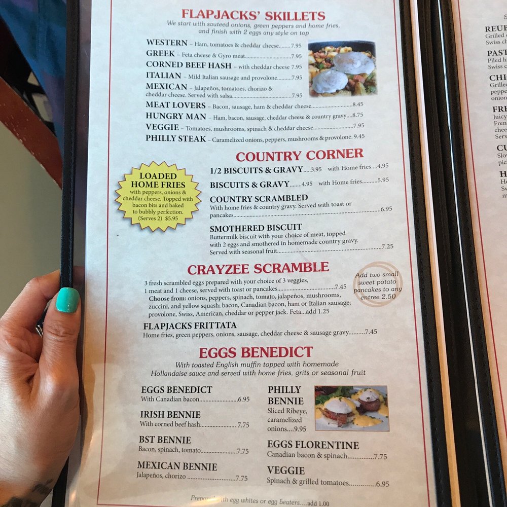 Flapjacks - Menu - Breakfast & Brunch Near Me - Safety Harbor, Florida