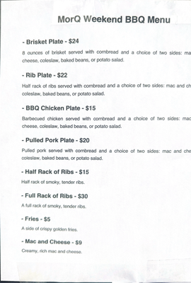Menu photo 3 MorQ BBQ & Bakery Patagonia, AZ Menu photo 3 MorQ BBQ & Bakery Patagonia, AZ