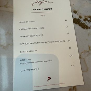 Josefina - Happy Hour Bar Menu - Spanish Near Me - Baltimore, Maryland Josefina - Happy Hour Bar Menu - Spanish Near Me - Baltimore, Maryland