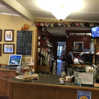 Coffee on the Rocks - Chalkboard menu and counter - Coffee & Tea Near Me - Chimney Rock, North Carolina