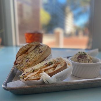 The Bread & Board - Chicken sandwich and potato salad! - Sandwiches Near Me - Jacksonville, Florida