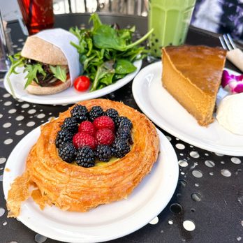 Urth Caffé-Pasadena - Pumpkin Pie (with Whipped Cream), Danish Pastries - Cafes Near Me - Pasadena, California