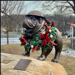 Bloomingdale’s Florist & Gifts - Christmas Wreath for our brother, George. At the BHS Veterans Site. Created by Bloomingdale Florist
