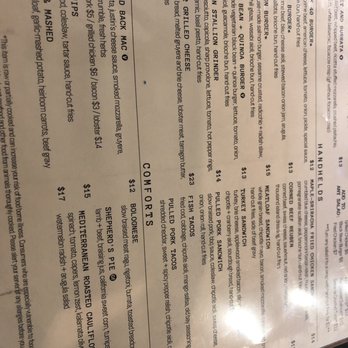 Back 40 - Menu - Comfort Food Near Me - North Kingstown, Rhode Island