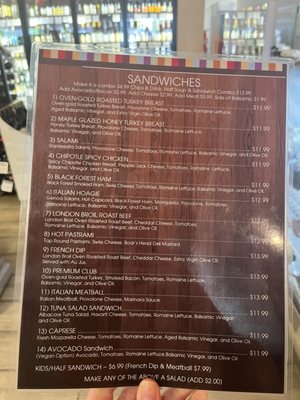 Menu photo 3 OC Wine Mart & Deli Orange, CA