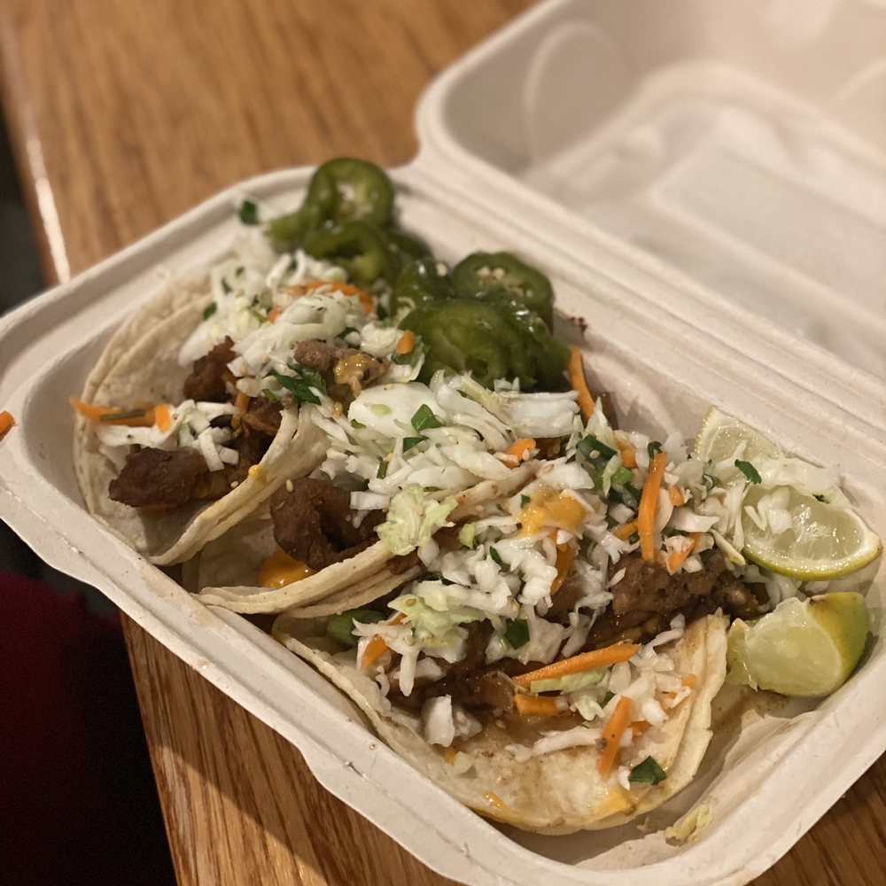 Marination Ma Kai - Spicy Pork Tacos & Miso Chicken Tacos - Korean Near Me - Seattle, Washington Marination Ma Kai - Spicy Pork Tacos & Miso Chicken Tacos - Korean Near Me - Seattle, Washington