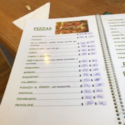 Almacen de Sabores - Menu pizzas, hay más opciones y platos no pizzas.