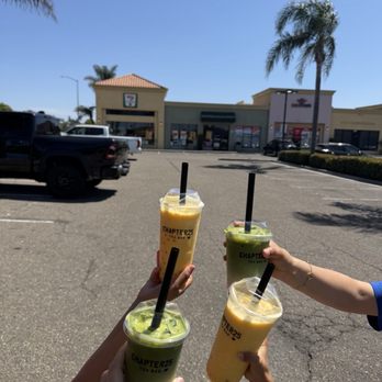 Chapter 25 - Yellow drink  Mango smoothie boba lichy    strawberry matcha - Bubble Tea Near Me - Grover Beach, California