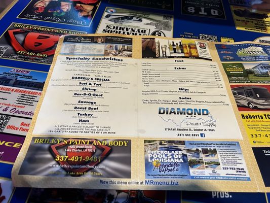 Menu photo 5 Darrell's Lake Charles, LA