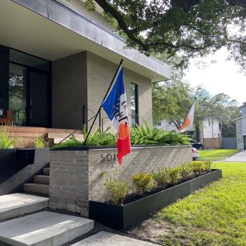 A.D.I Landscaping & Tree Service - Added steel planter in front to cover nasty weep holes of the pre-existing brick planter. - Landscaping Near Me - Houston, Texas