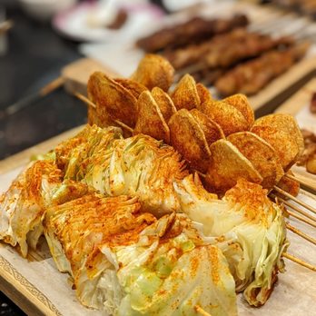 Xin Jiang Restaurant - a variety of food on skewers - Chinese Near Me - Markham, Ontario