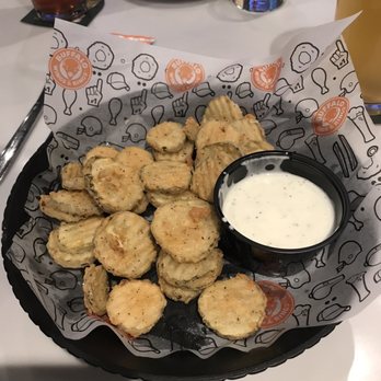 Wings and Rings - Fried pickle chips- greasy but tasty - Chicken Wings Near Me - Cincinnati, Ohio