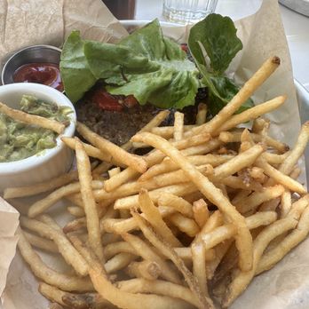 Cafeteria 15L - Impossible Border Burger lettuce wrap - Breakfast & Brunch Near Me - Sacramento, California