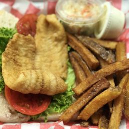 Fried Flounder Sandwich