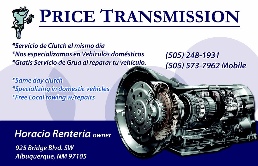 PRICE TRANSMISSIONS Updated October 2024 925 Bridge Blvd SW